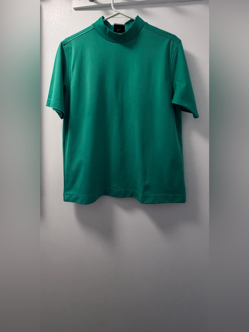 Nike Golf Nike FIT DRY Green Mock-Neck Short Sleeve Top Large